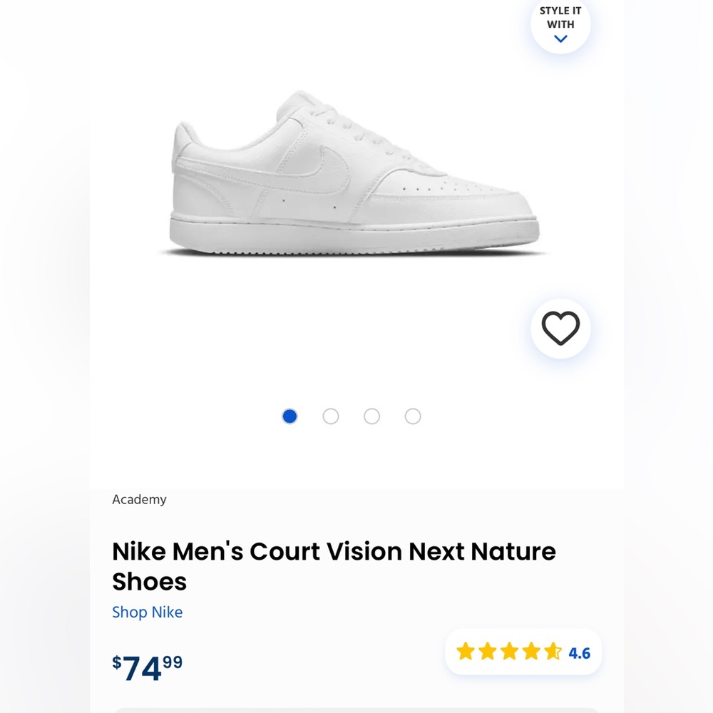 Nike Men’s Court Vision Sneakers